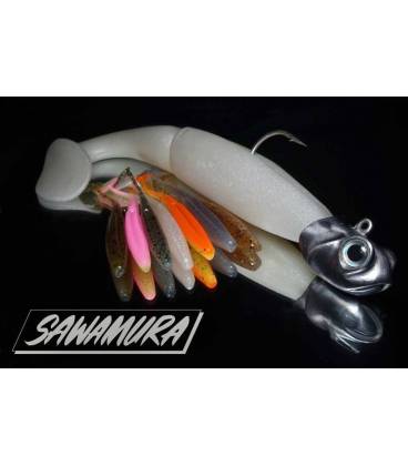 Soft lure sawamura one up shad 